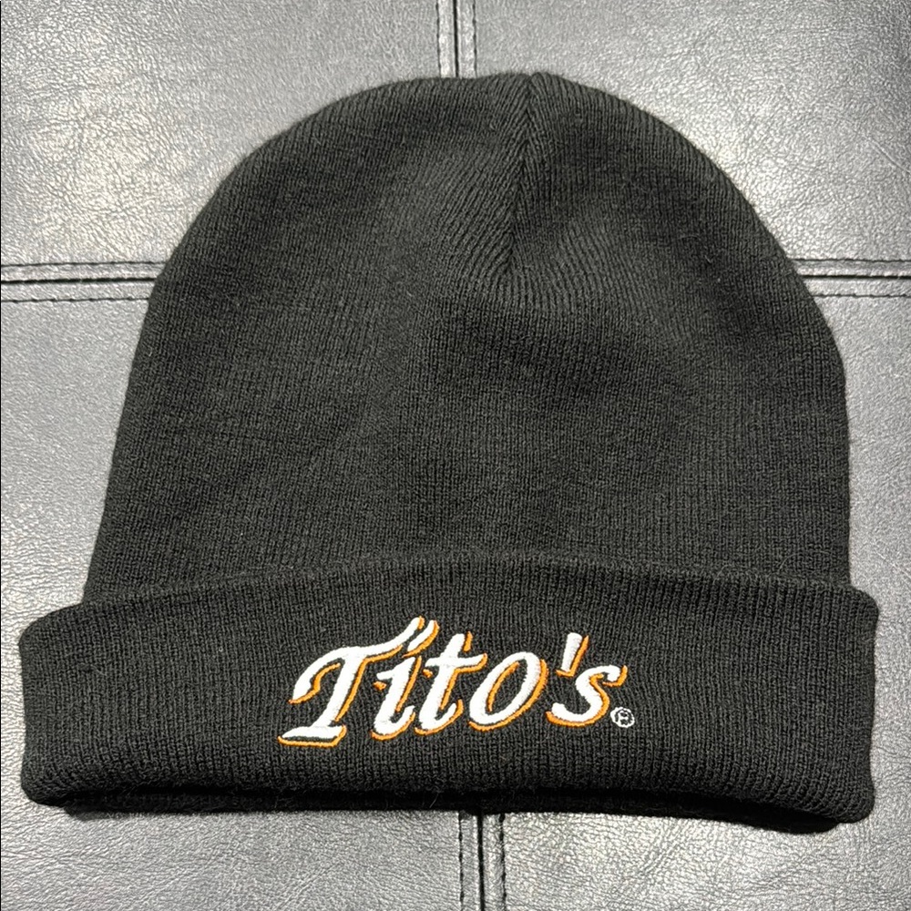Tito's Vodka Black Beanie